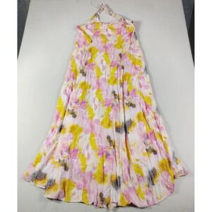 Torrid Dress Womens 0 Multicolor Floral Tie Dye Hi Low Maxi Boho Sundress Summer